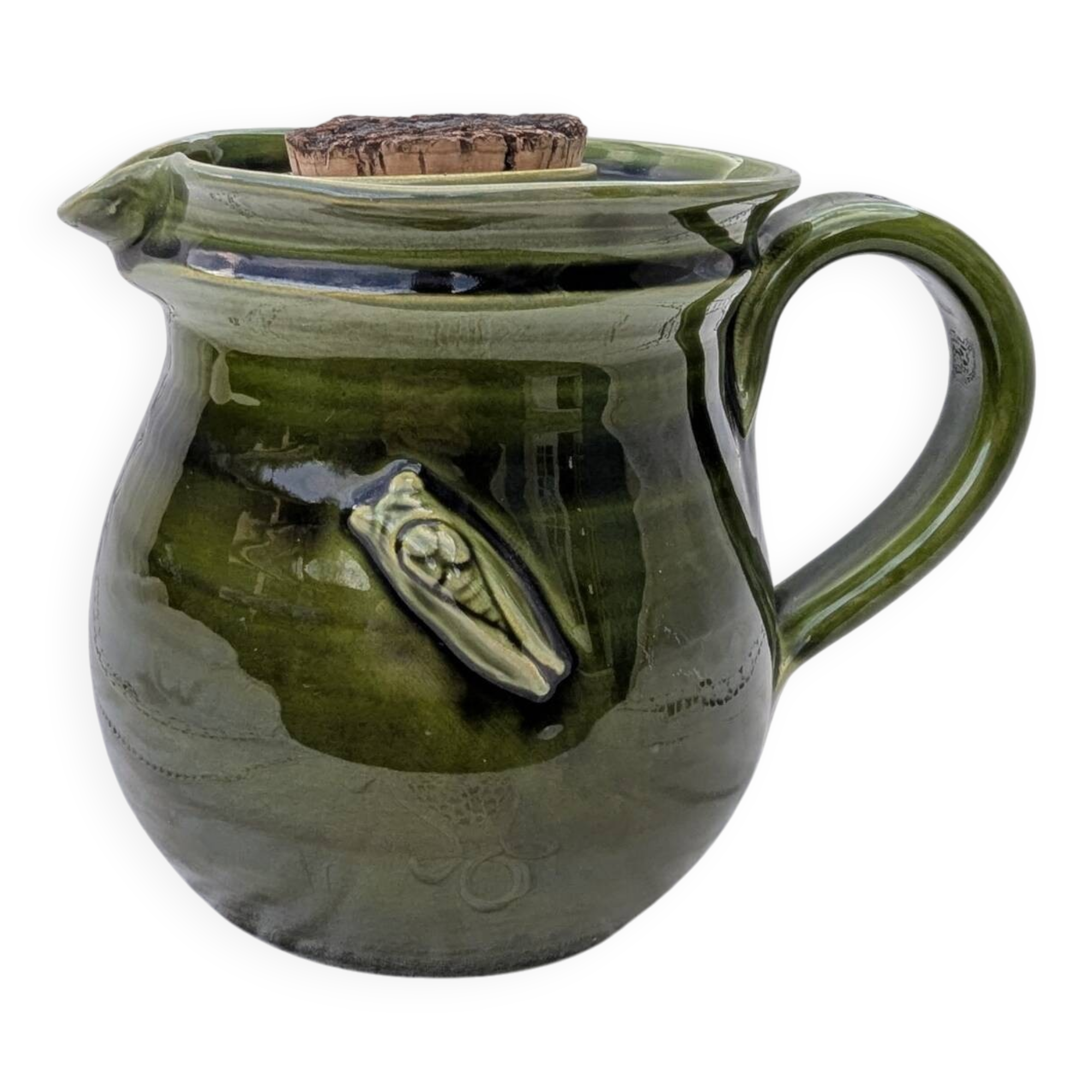 Pichet refresher ceramic signed la draille anduze - rosé pottery