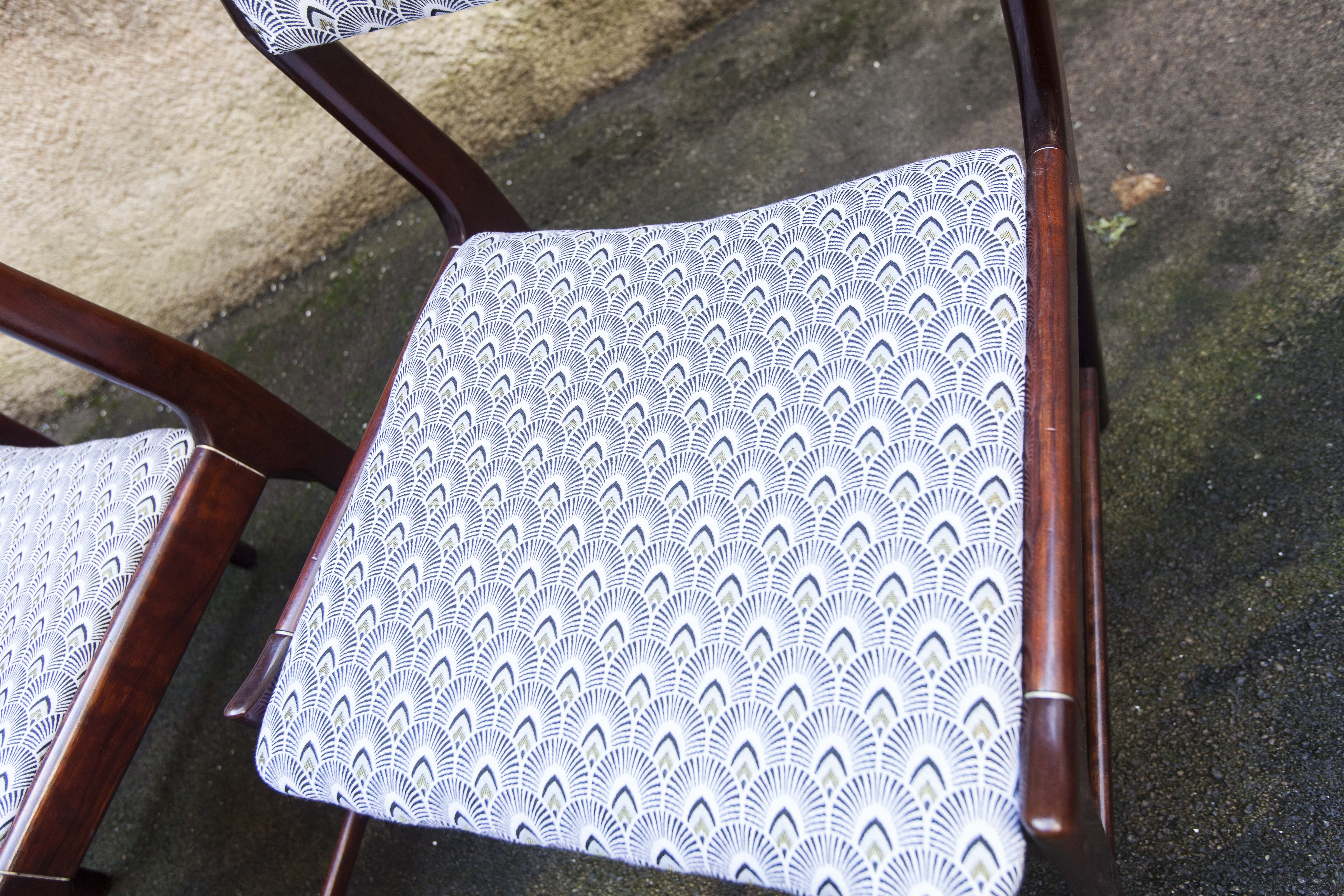 4 restored Scandinavian rosewood chairs