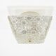 J.T. Kalmar Square Applique Ceiling Light in Brass and Textured Glass, 1950s