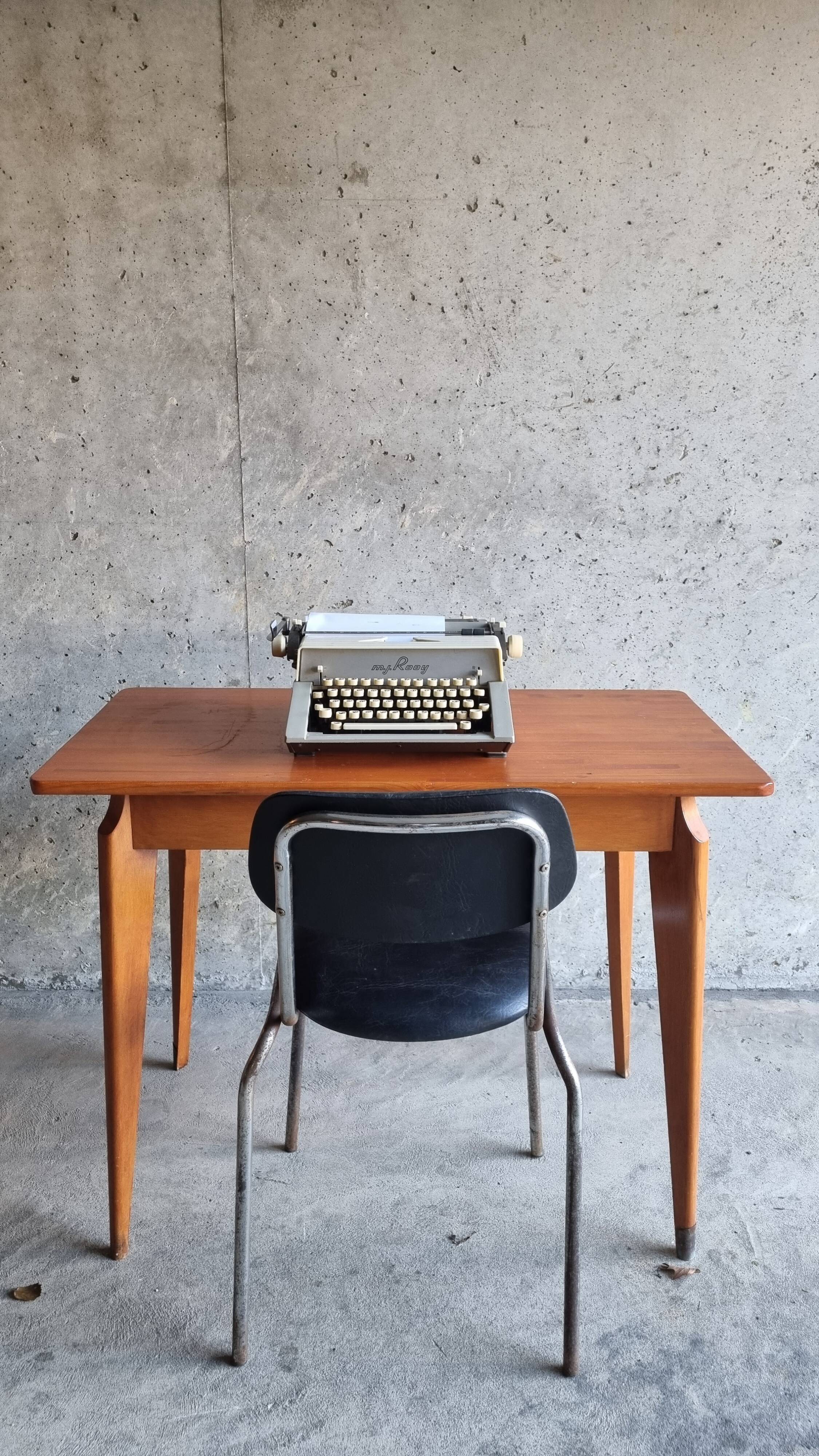 Vintage compass foot desk