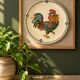 Earthenware plate with polychrome rooster – Martha Kołodziej – 2004