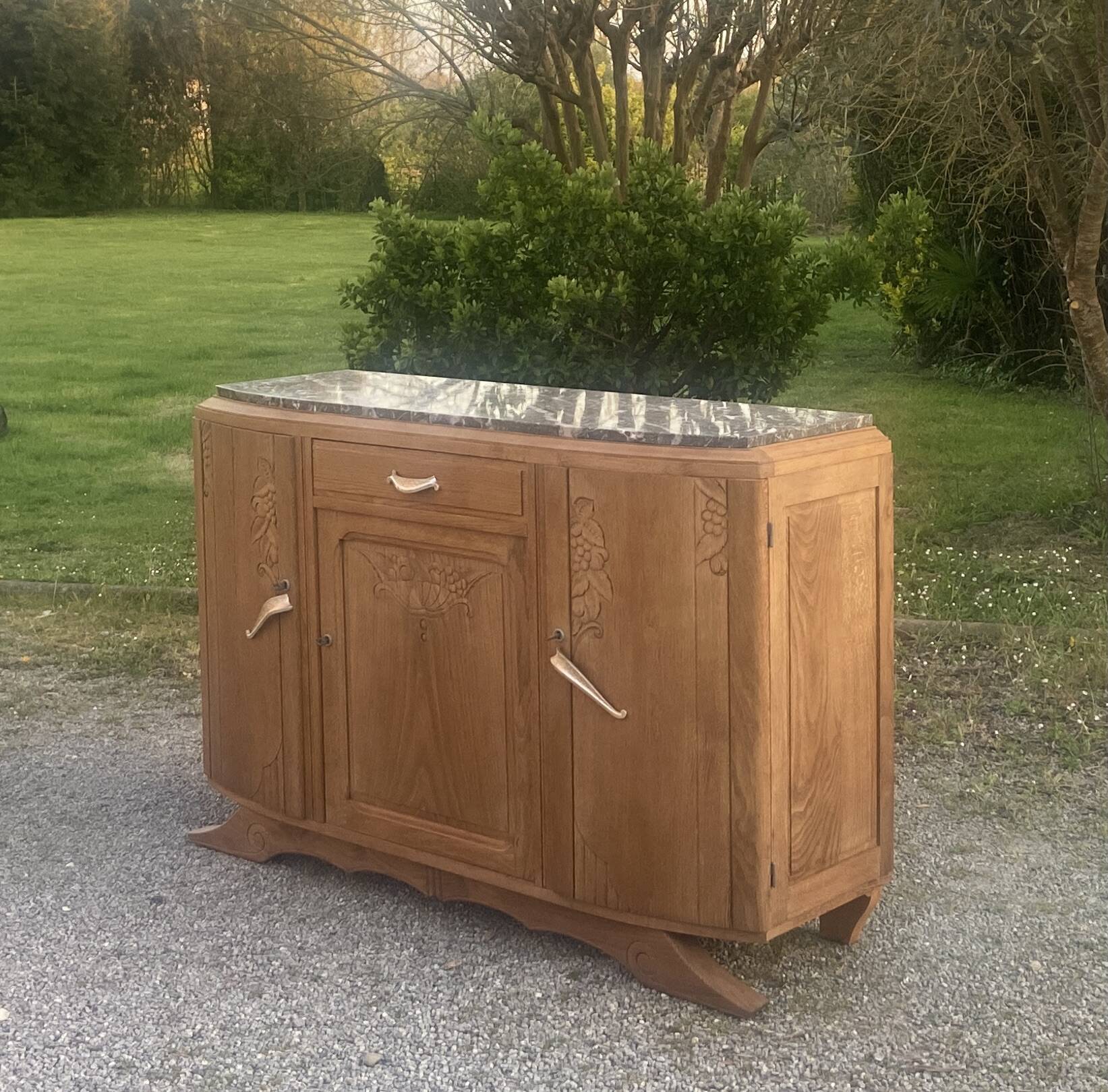 Art Deco oak sideboard
