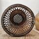 Diabolo tamtam stool in vintage buri rattan