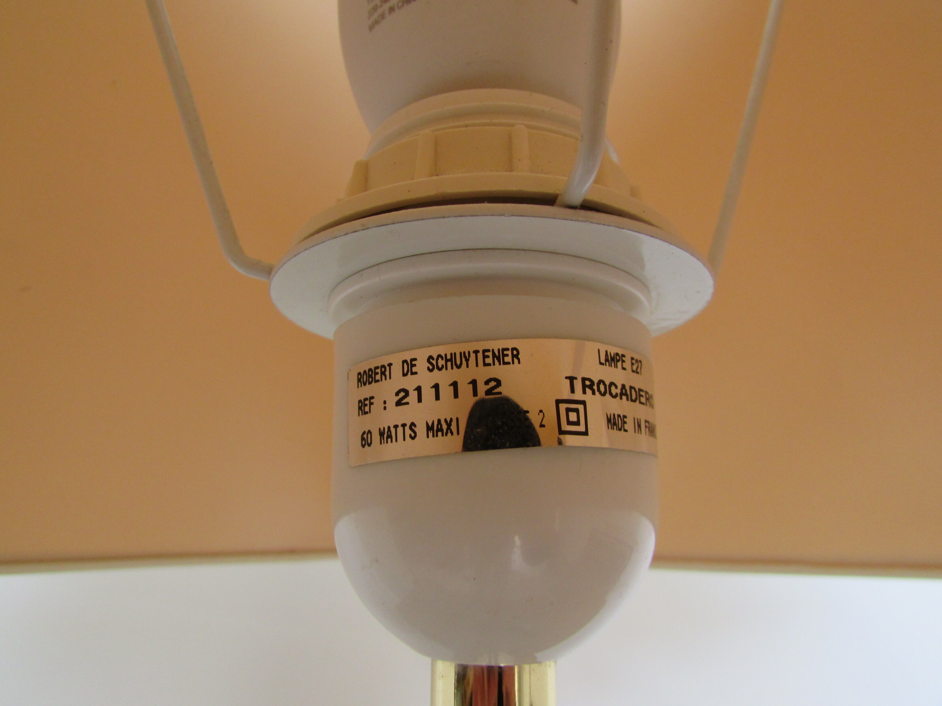 Robert de Schuytener vintage lamp from the 70s/80s