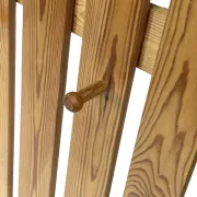 Vintage pine coat rack, 1970s minimalist design