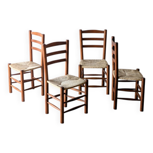 4 chaises vintage brutalistes - 1960