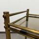 Vintage brass serving trolley