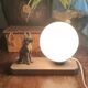 Art Deco table lamp German Shepherd