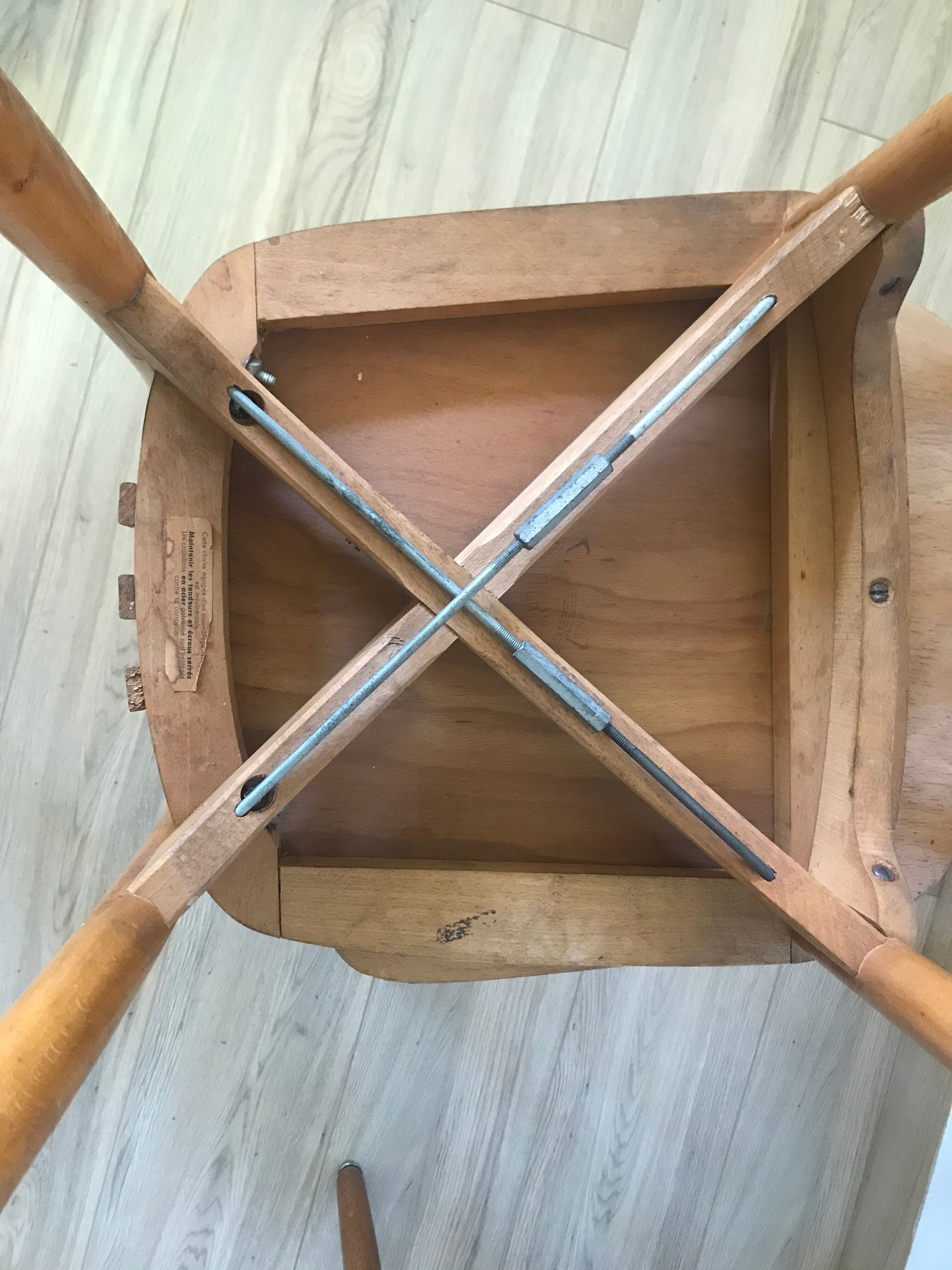 Bistrot LUTERMA chairs with Monobloc system