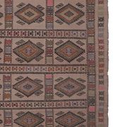 Tapis vintage turc de Oushak, tissé à la main 161x226 cm