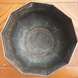 Art Deco chrome brass pot cache