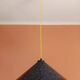 Large vintage industrial sheet metal pendant light 39 cm