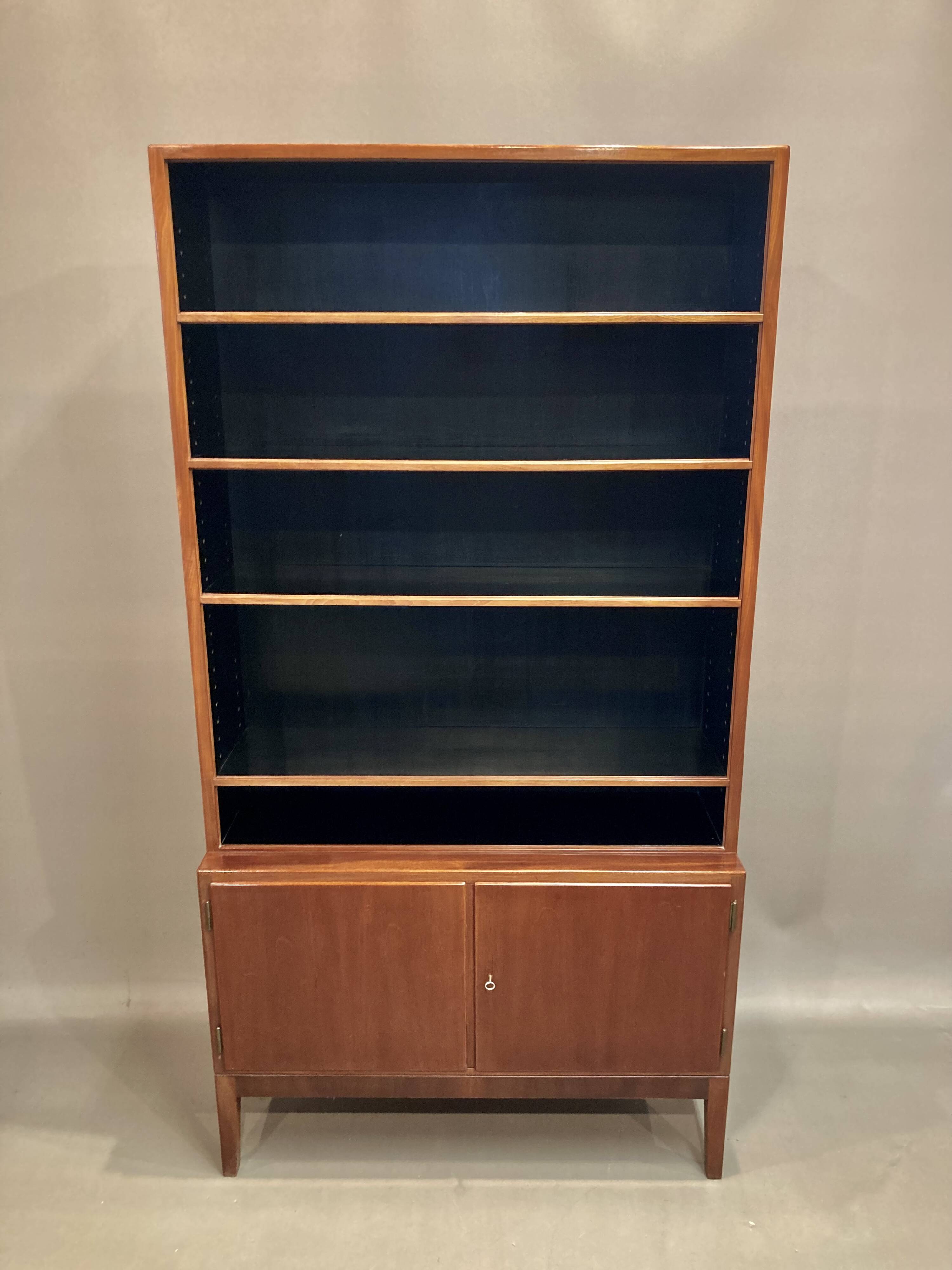 Large modular bookcase Scandinavian design 1950.