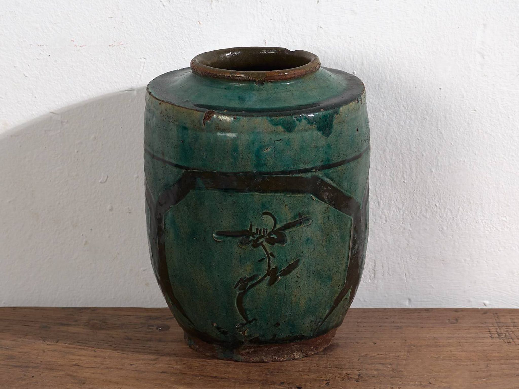 Vase émaillé ancien (c.1820) #16