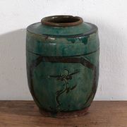 Vase émaillé ancien (c.1820) #16