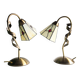 Ensemble de lampes de table de style Tiffany