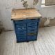 Meuble établi rangement militaire industriel bleu