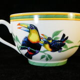 Porcelain tea cup from Paris by Hermes model Toucans
