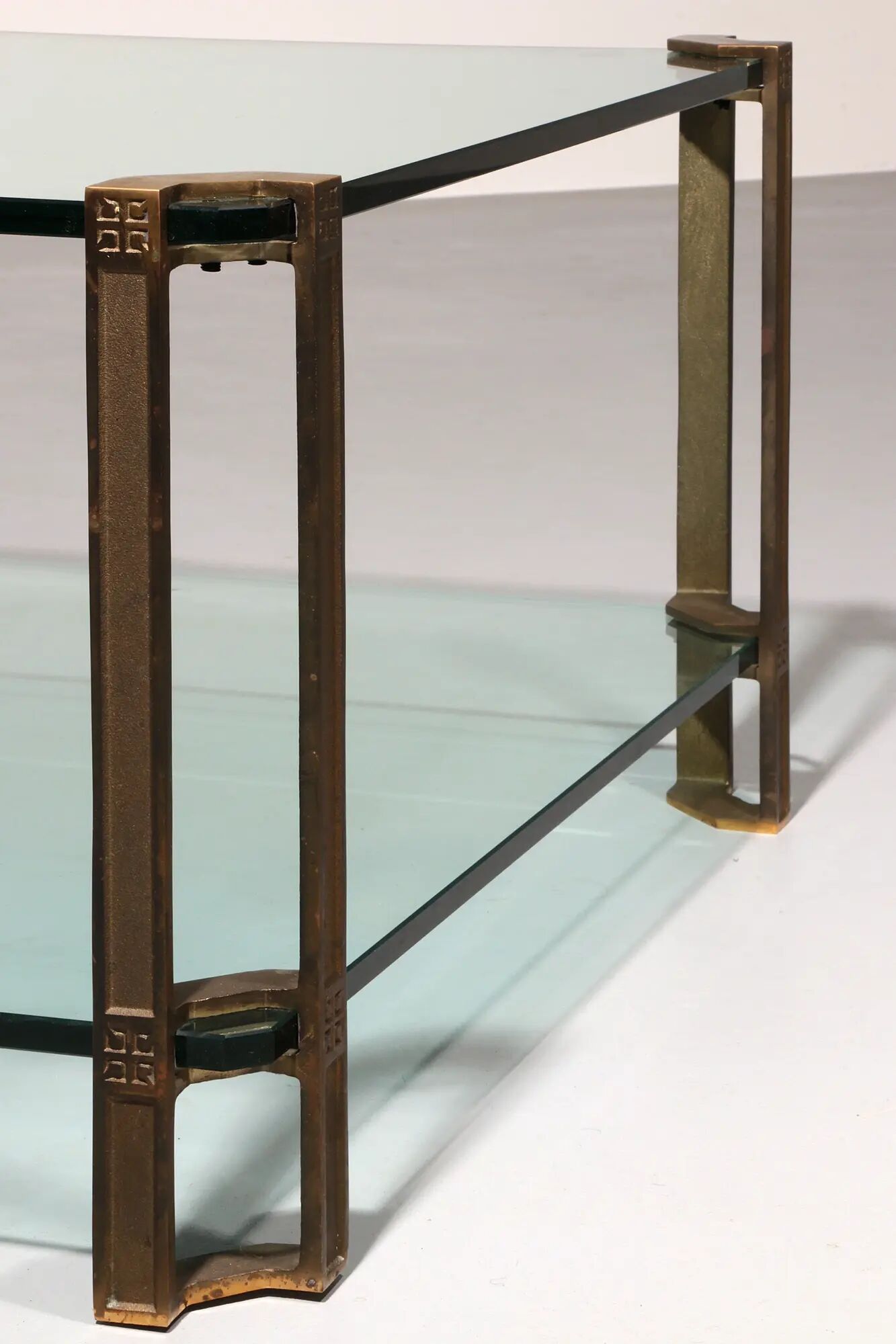 Glass coffee table by Peter Ghyczy, model T24 (120x80x45)