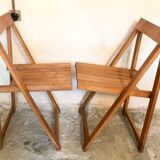Pair of vintage folding chairs 1960's