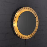Miroir lumineux rond en métal  Hillebrand