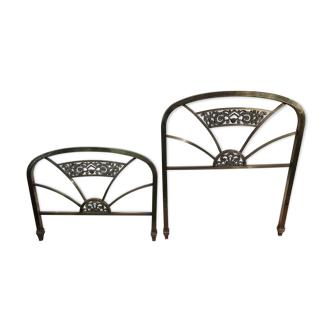 Art deco brass and bronze bed 1900