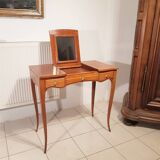 Louis XV style dressing table in cherry wood from the 1950s