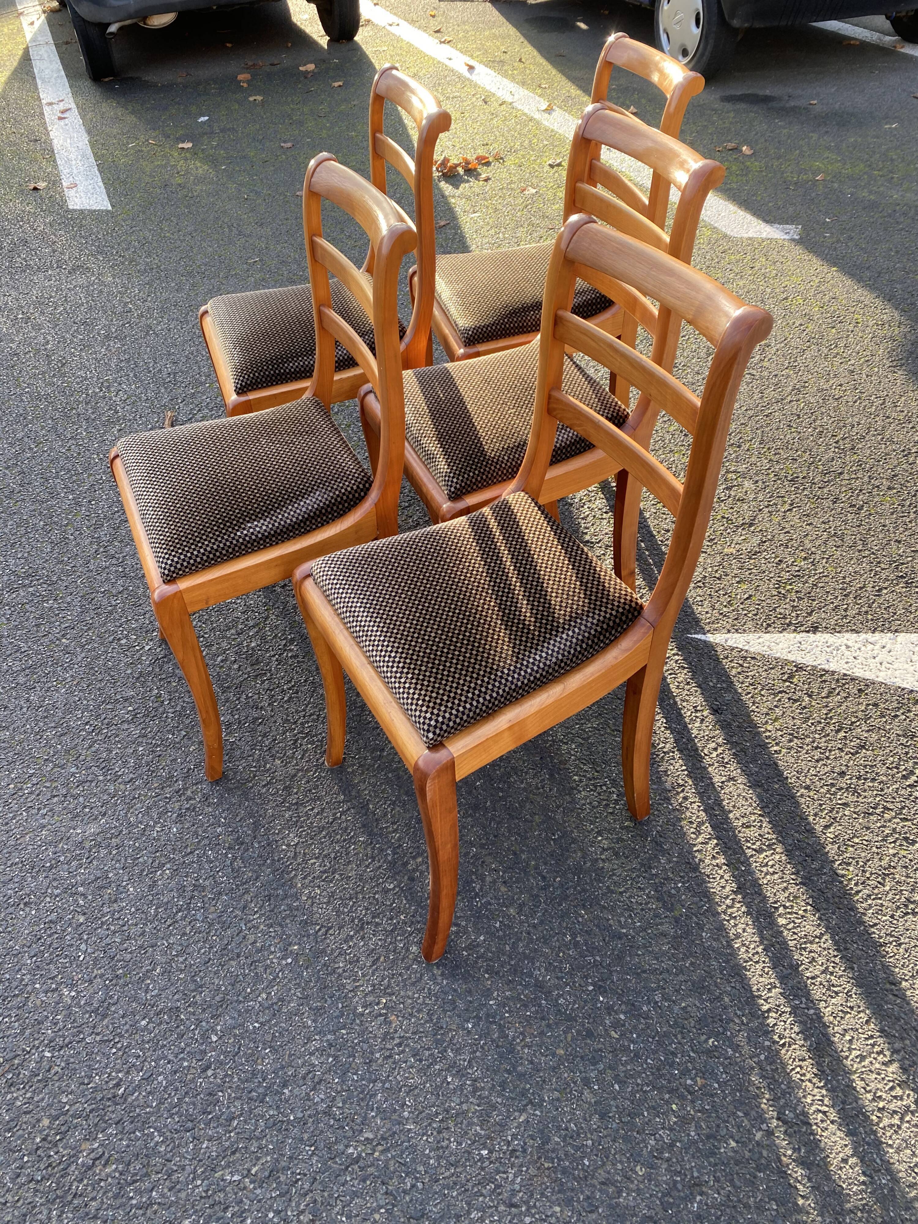 6 art deco chairs