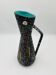 Vintage pitcher Hubert Bequet in speckled ceramic Belgium