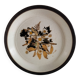 Doverstone Heather plate, ochre brown botanical design, England 70s