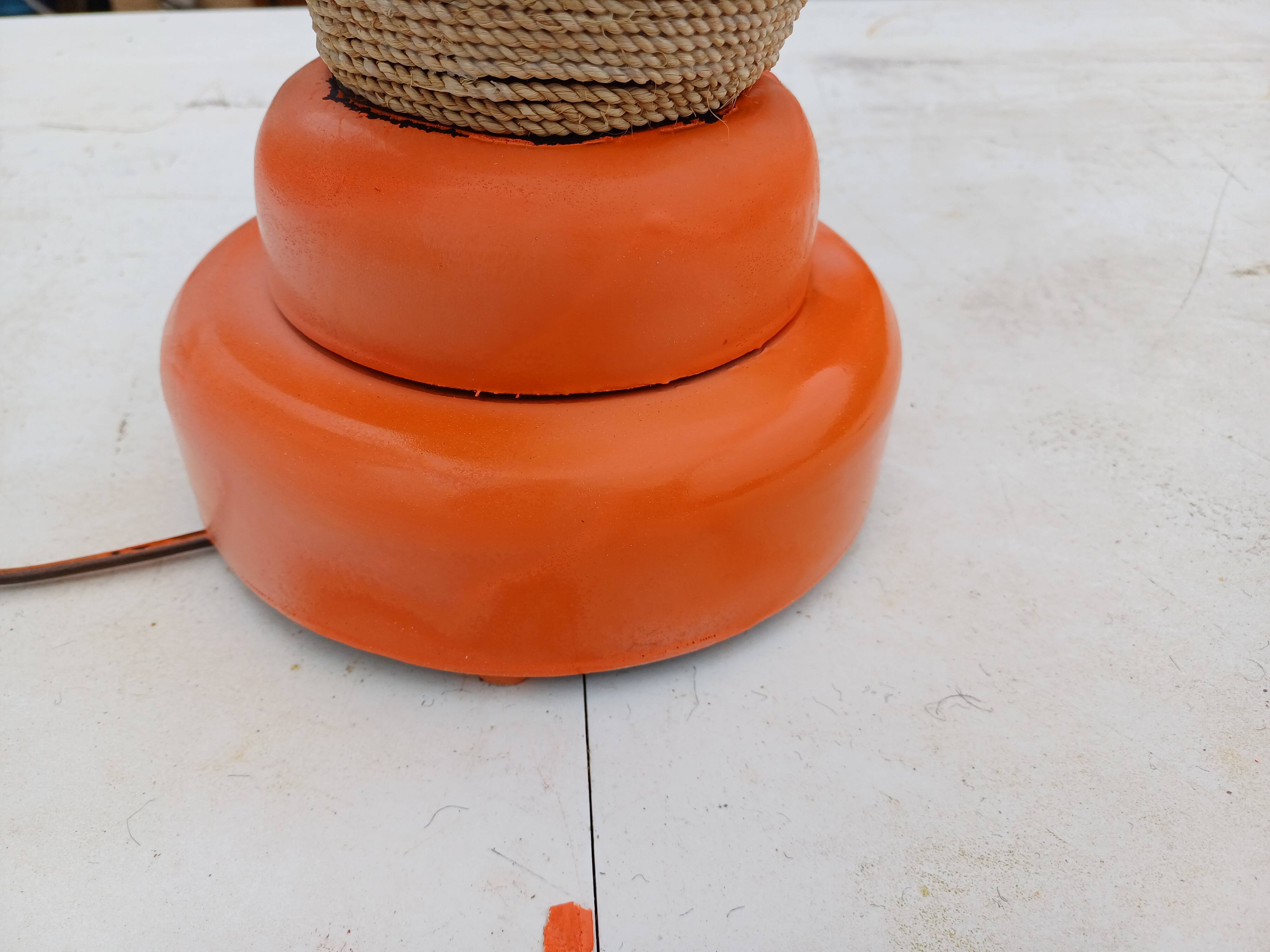 Vintage Orange Lamp