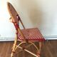 Rattan bistro chair and braiding