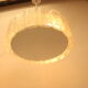 2 ice hanging lamps Doria Leuchten silver 40 cm