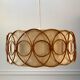 Scandinavian hanging wool and rattan 70s
