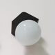 Vintage wall lamp in opaline glass and plastic 1970s