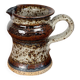 Ceramic workshop carafe vase from mid-century Danish design by Erik Askholm, 1960s.
