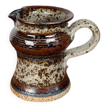Carafe vase en céramique d'atelier danois du milieu du siècle par Erik Askholm, années 1960