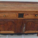 Antique sideboard from the end of the 19th century, 2 doors, 2 drawers, shelf in its patina