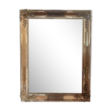 Golden rectangular mirror 19th around 1850