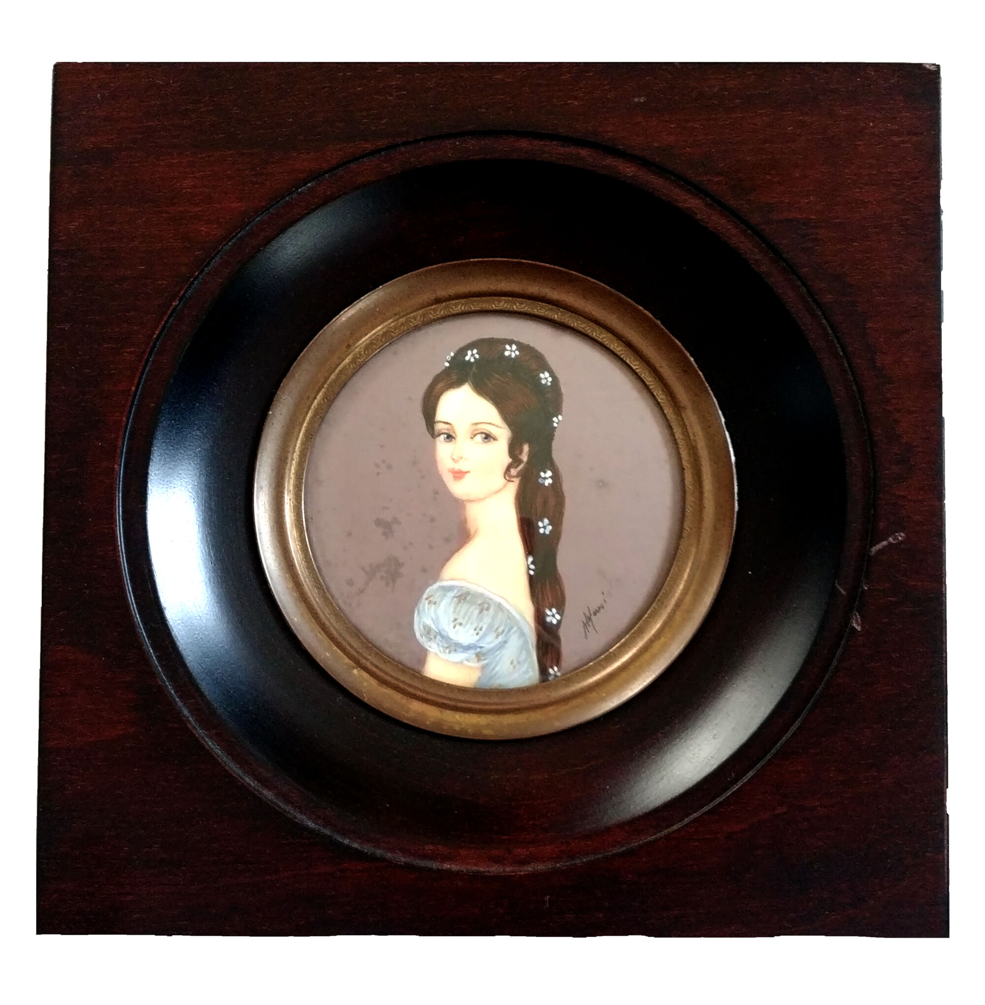 Portrait miniature impératrice Elizabeth