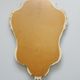 Florentine mirror in baroque style patinated in white and green