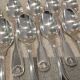 12 silver-plated coffee spoons, Christofle Vendome, 13.6 cm