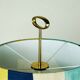Austrian Mid-Century Table Lamp, White Lacquered with Brass Elements, Attributed to J.T. Kalmar