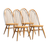Set of 4 Windsor Quaker chairs by Lucian Ercolani for Ercol, United Kingdom, 1960s.