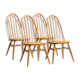 Set of 4 Windsor Quaker chairs by Lucian Ercolani for Ercol, United Kingdom, 1960s.