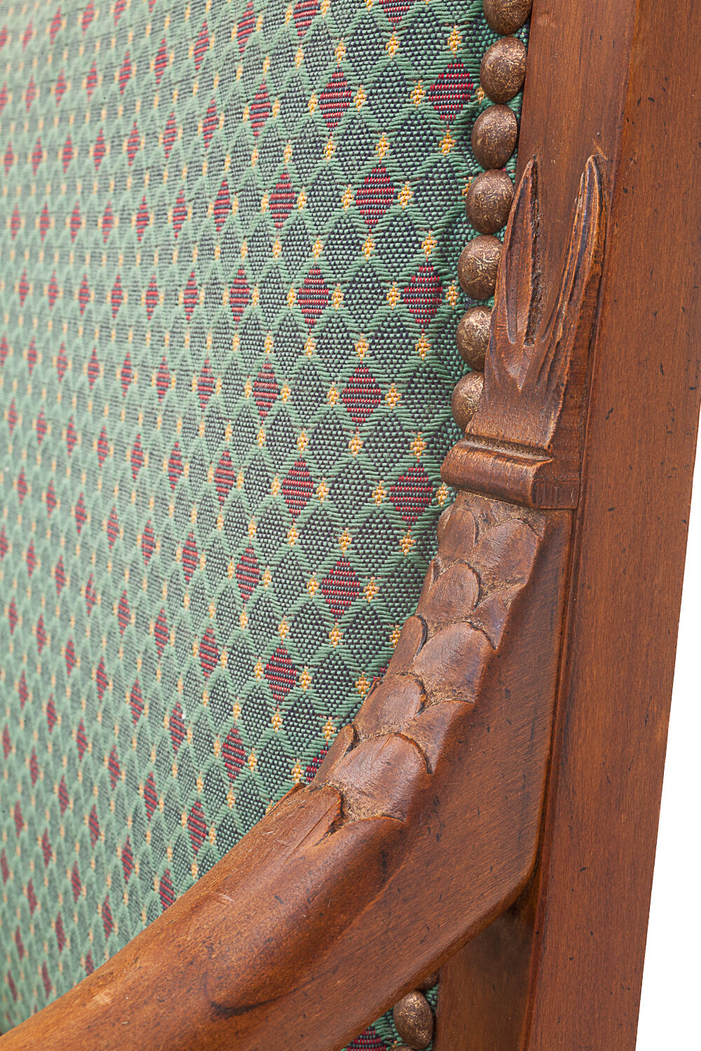 Fabric carved bench, 1930
