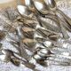 Art Deco silver-plated cutlery, silver-plated cutlery set.
