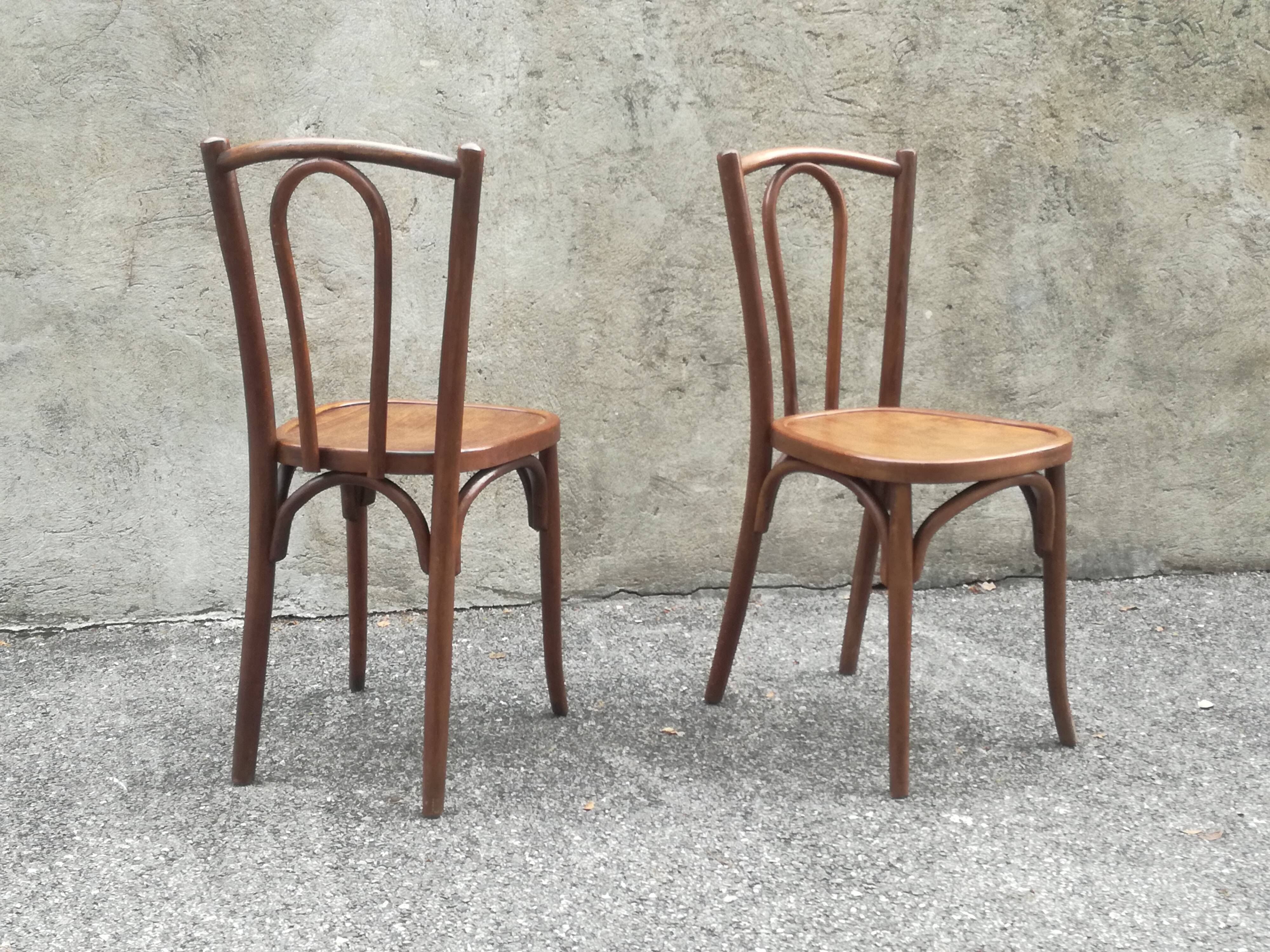 Duo de chaises bistrot baumann