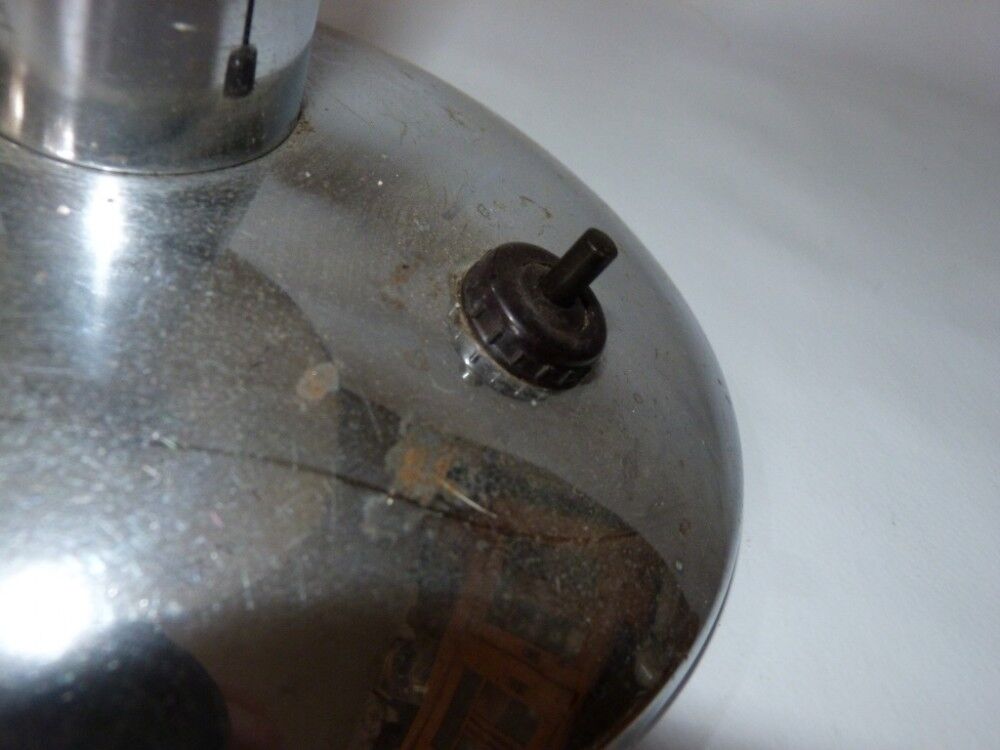 Chromed mushroom desk lamp by Prokop Miloslav 1930s