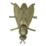 Vintage Copper Plated Fly Ashtray Figurine Italy Sixties